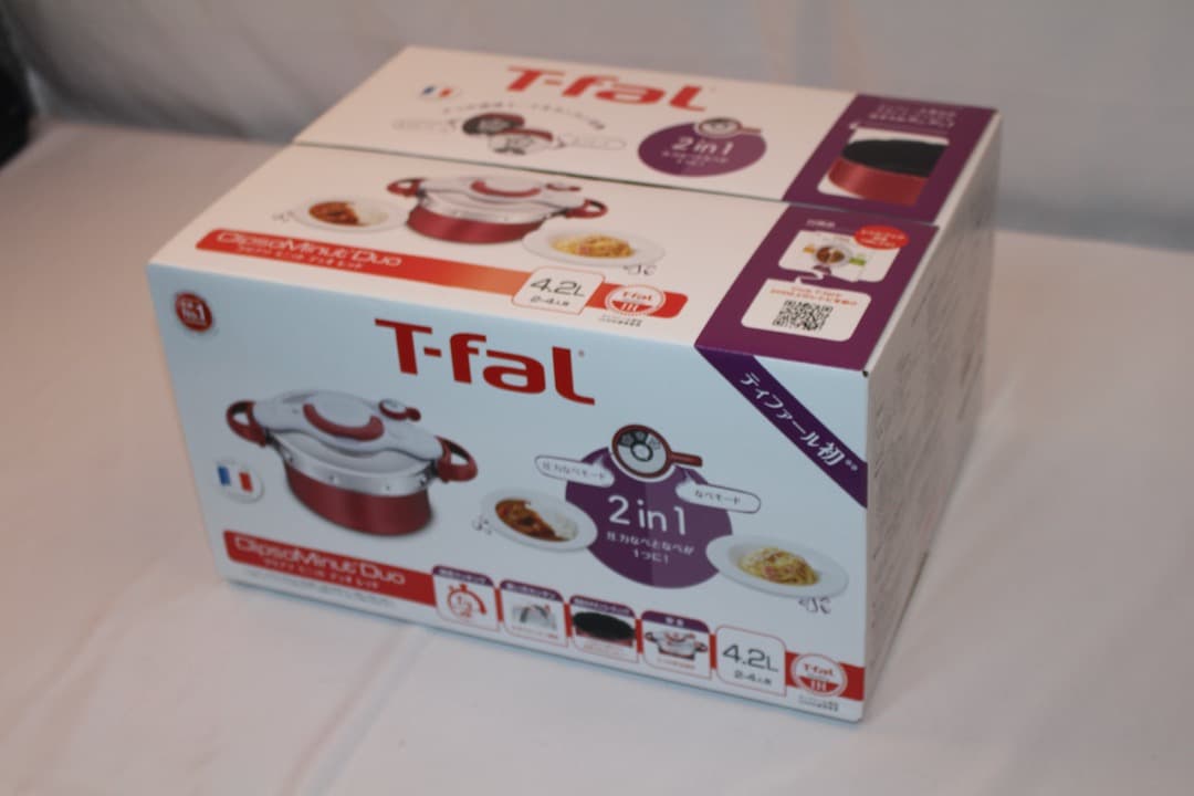 T-fal　圧力鍋ClipsoMinutDuo RED4.2L