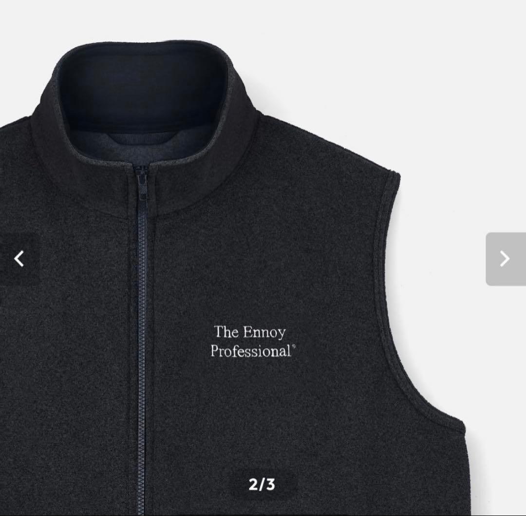 ENNOY PROFESSIONAL FLEECE VEST BLACK 黒　L
