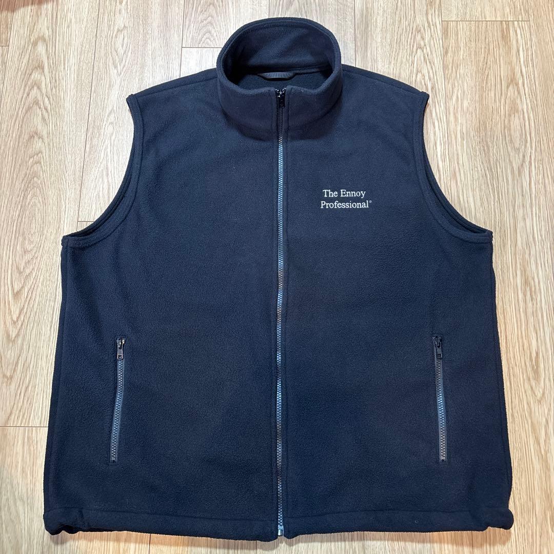 ENNOY PROFESSIONAL FLEECE VEST BLACK 黒　L