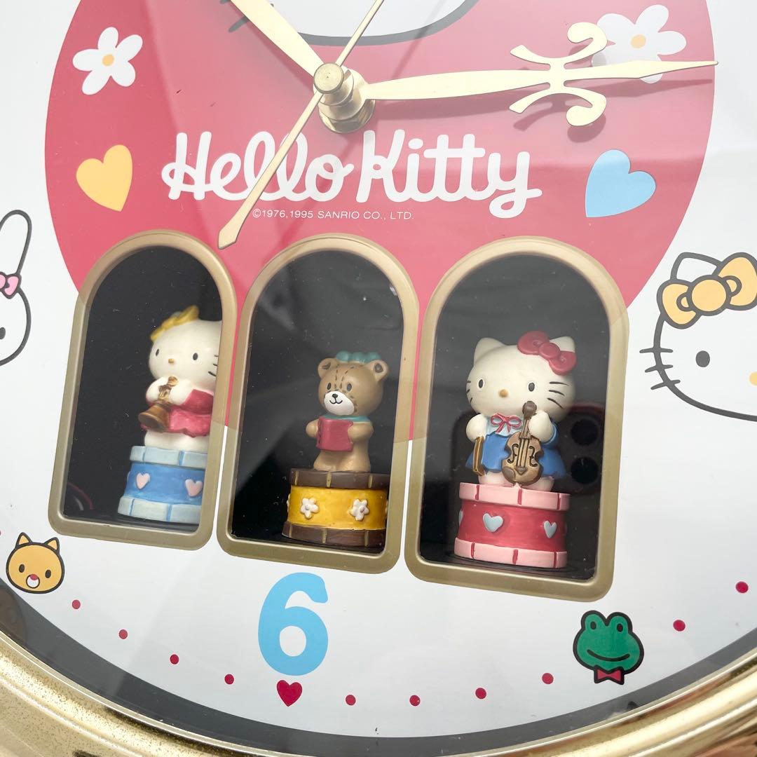 サンリオHello kitty ハローキティ 壁掛けからくり時計 昭和レトロ