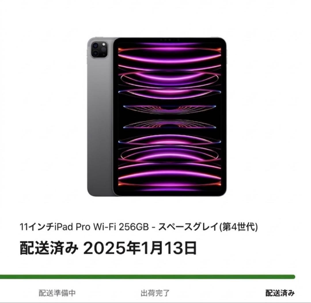 iPadPro 11インチ256GBWi-Fi M2(バッテリー最大容量99%)