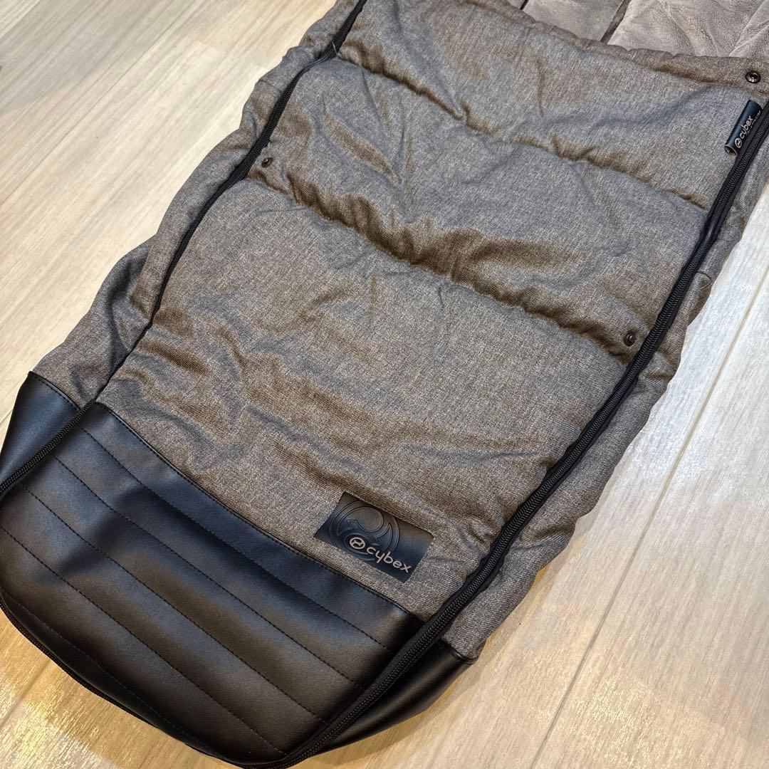 【美品】サイベックスプラチナム　ベビーカー用フットマフ　グレー