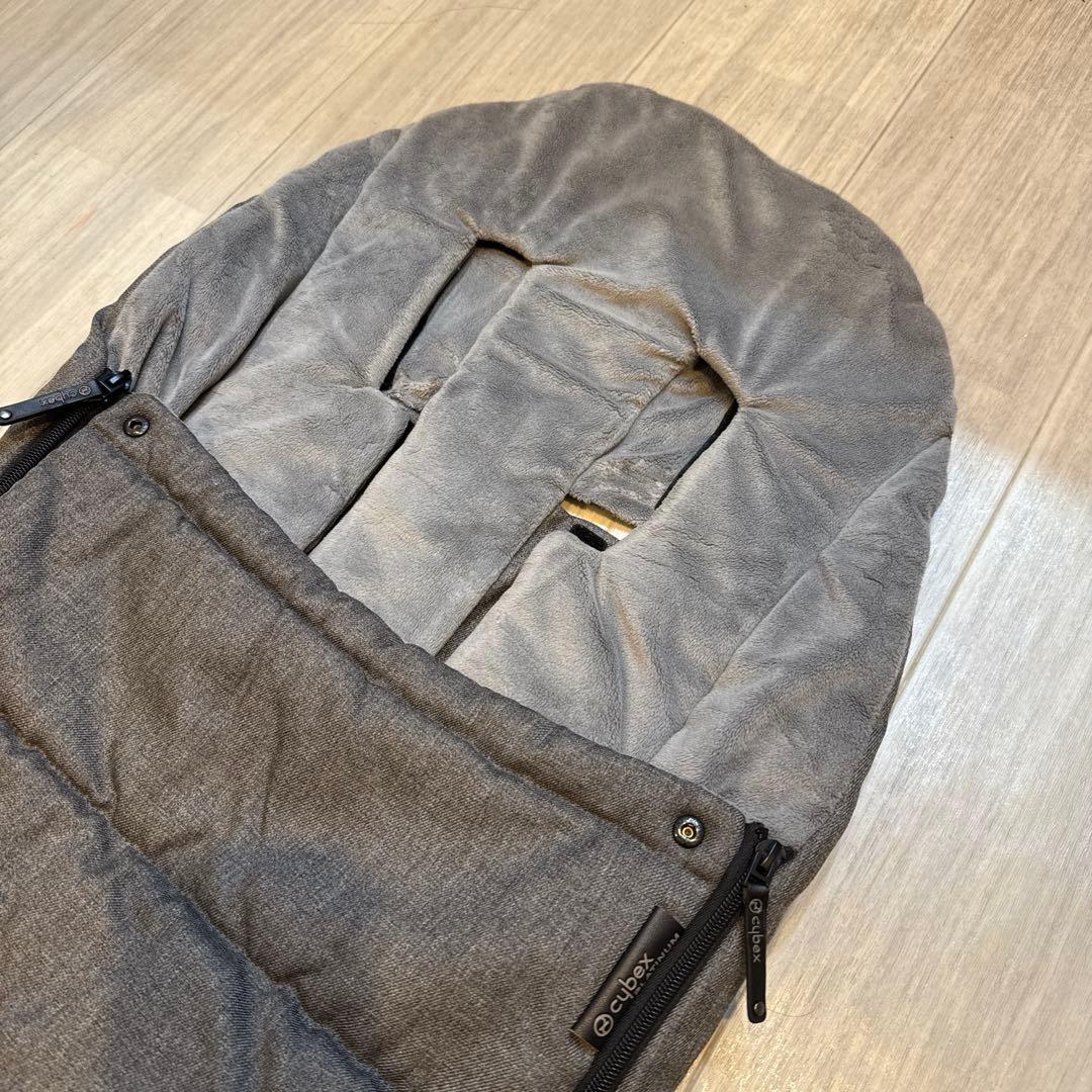 【美品】サイベックスプラチナム　ベビーカー用フットマフ　グレー