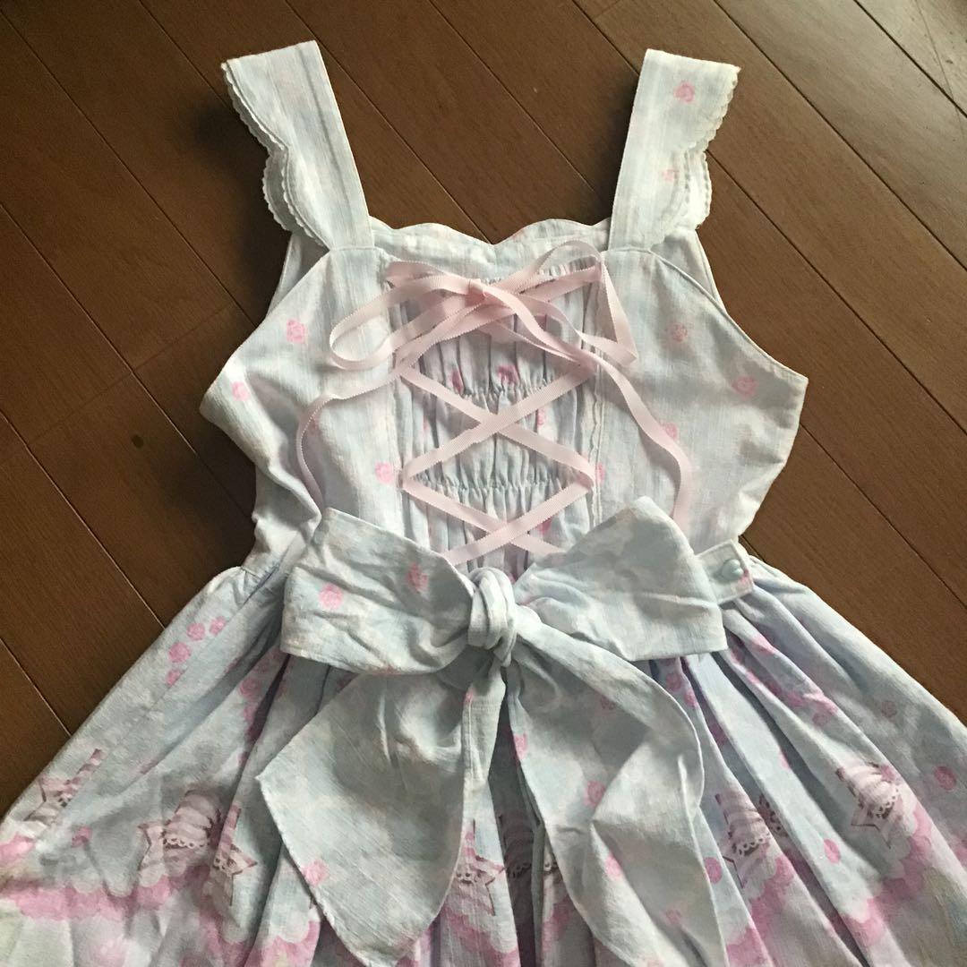 BABY THE STARS SHIN BRIGHT リボン レース ひざ丈