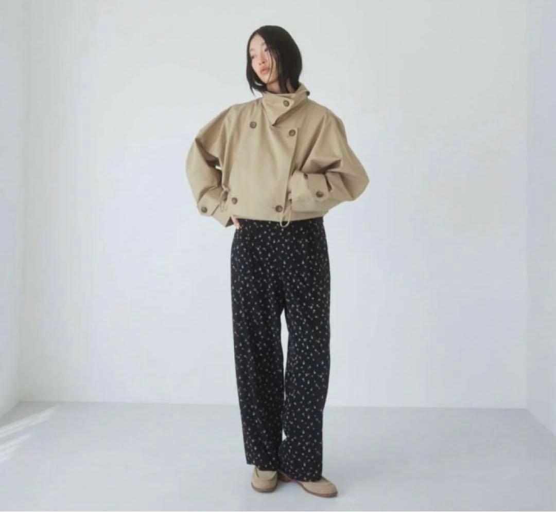 Multi collarショートトレンチコート　ベージュ