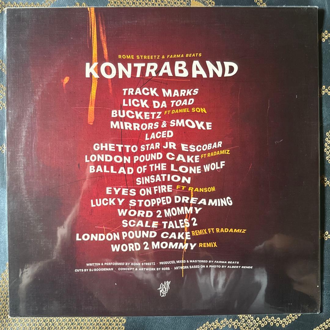 Rome Streetz & Farma Beats Kontraband黒盤