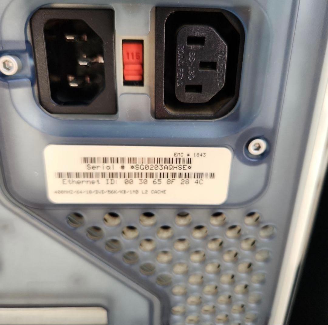 Power Mac g4 400mhz 純正acケーブル付き