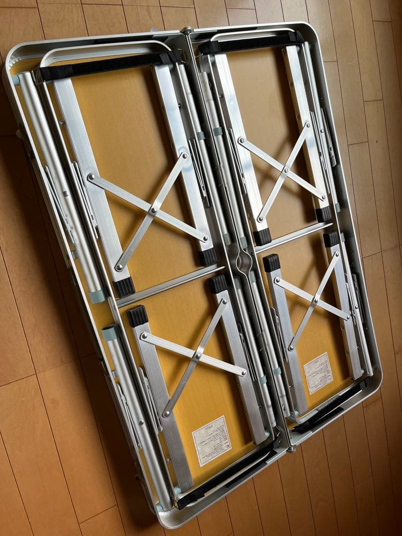 アルミ製　テーブルチェアセット　美品　4人　持ち運び　値引交渉ok