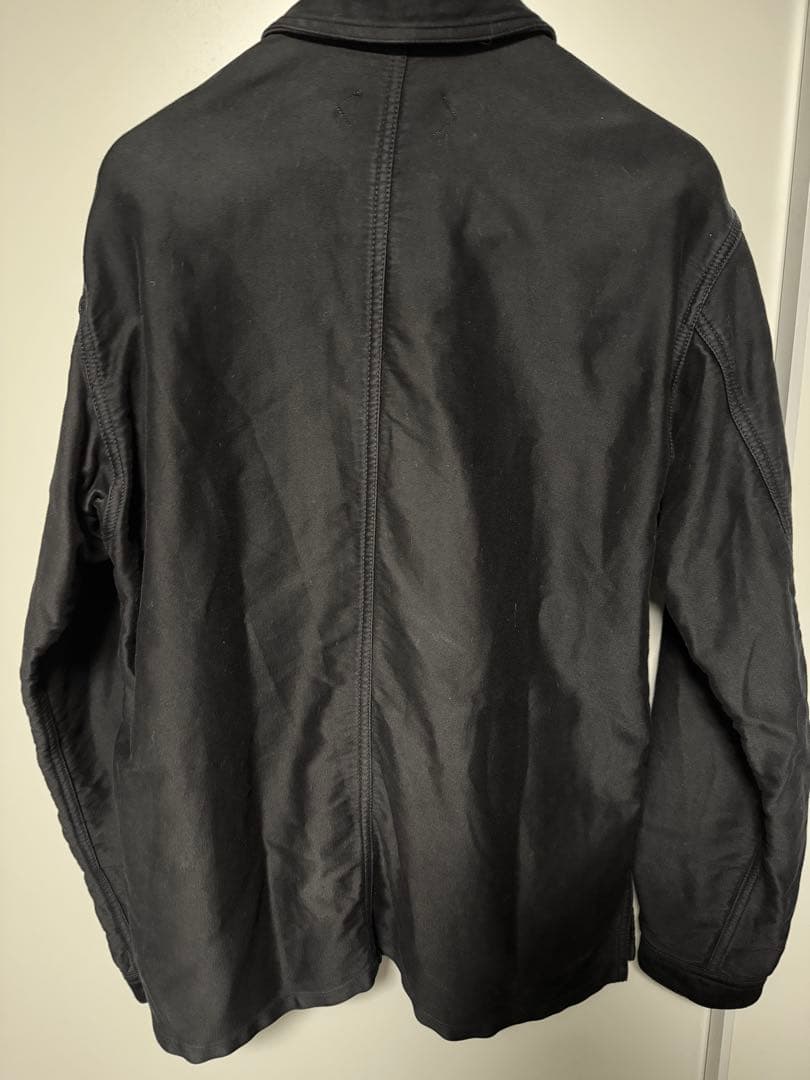 AUBERGE CHARBON DYE カバーオール 黒 サイズ40