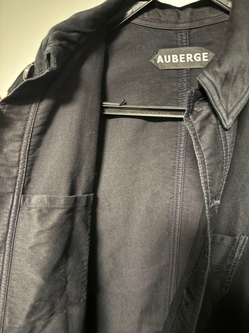 AUBERGE CHARBON DYE カバーオール 黒 サイズ40