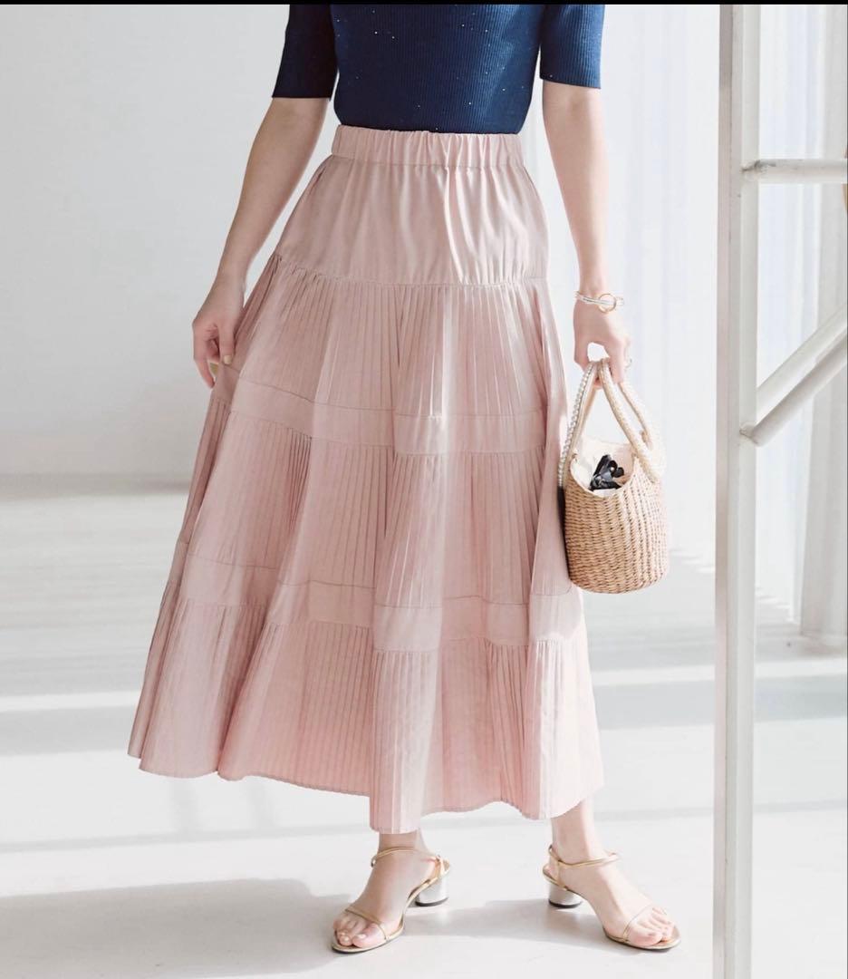 La boutique BonBon プリーツスカート 38 ピンク