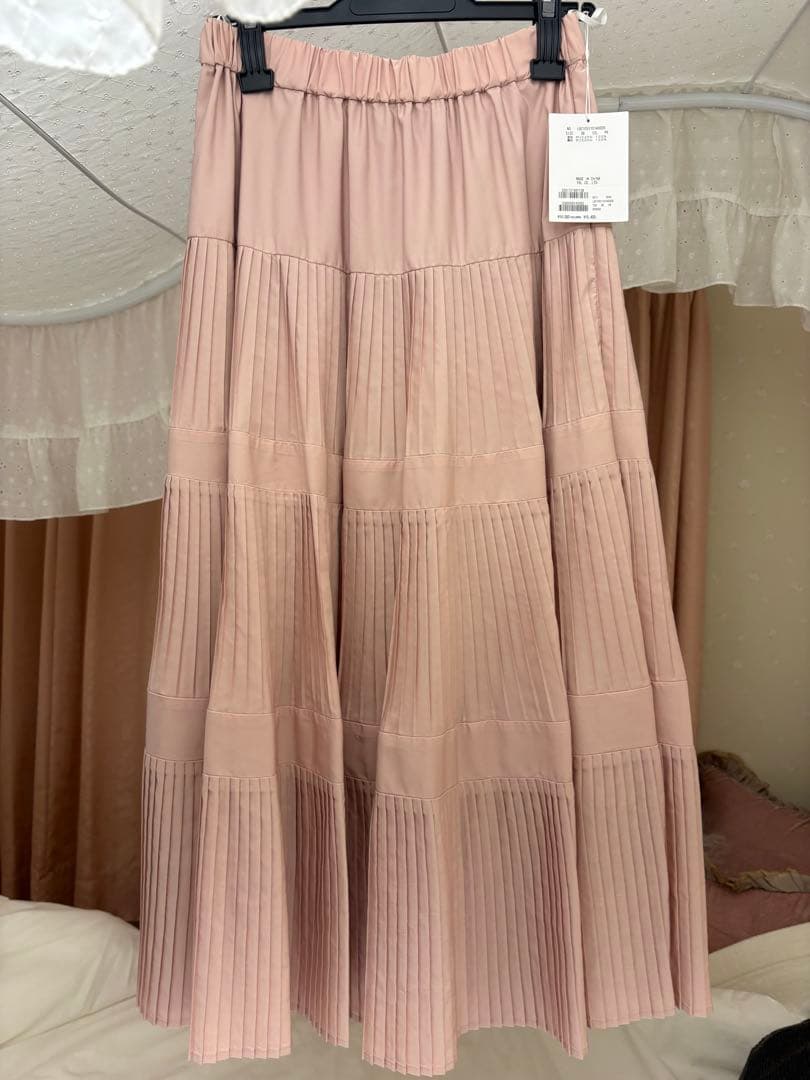 La boutique BonBon プリーツスカート 38 ピンク