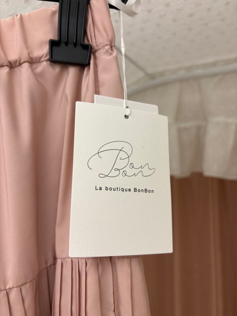 La boutique BonBon プリーツスカート 38 ピンク