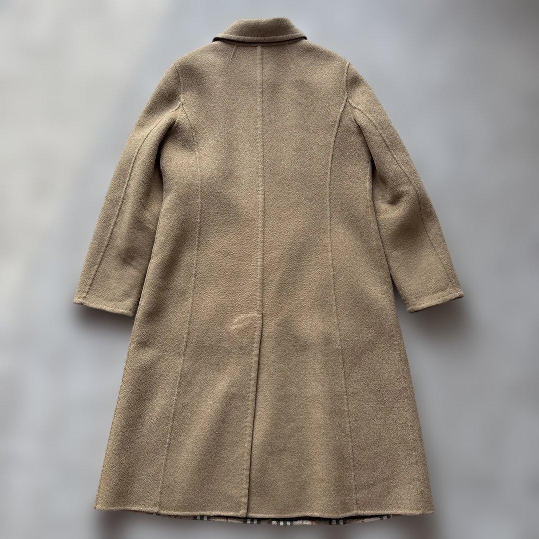 【美品】バーバリーロンドン リバーコート カシミヤ ノバチェック ダブルフェイス