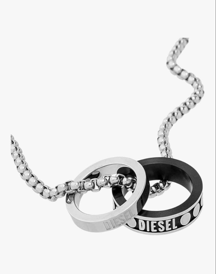 DIESEL ディーゼル ダブルリングネックレス