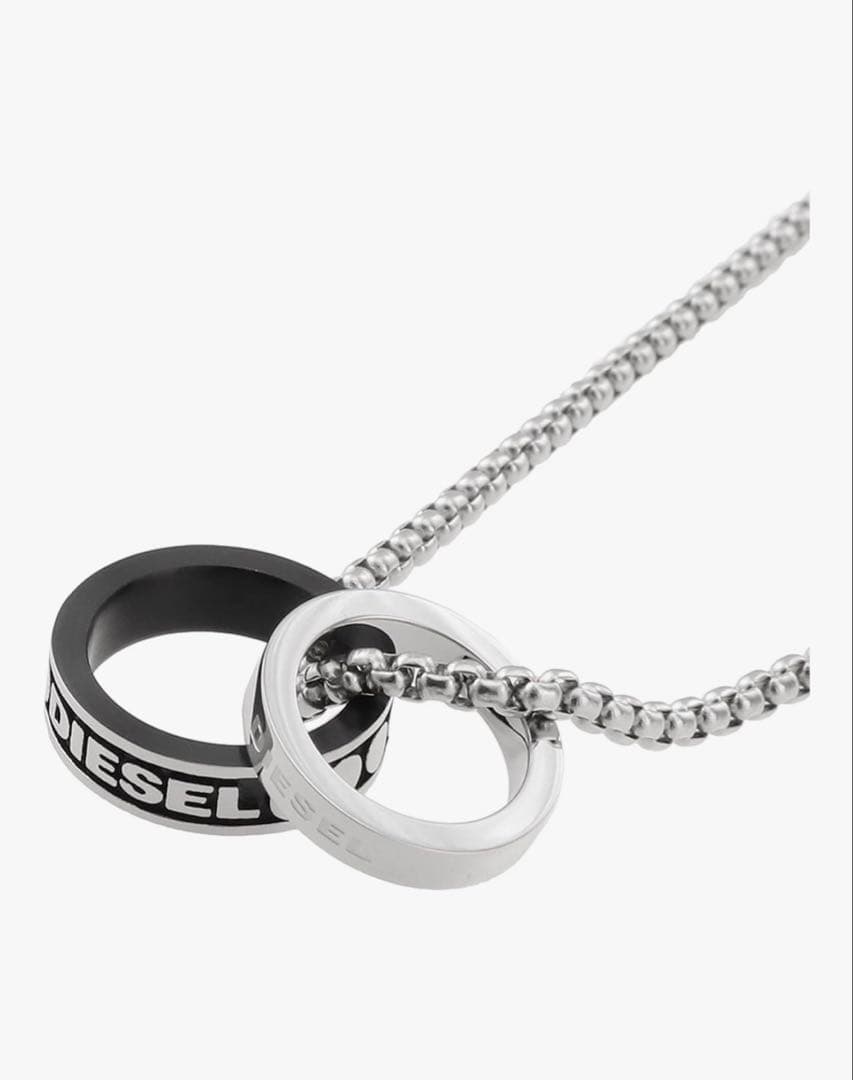 DIESEL ディーゼル ダブルリングネックレス
