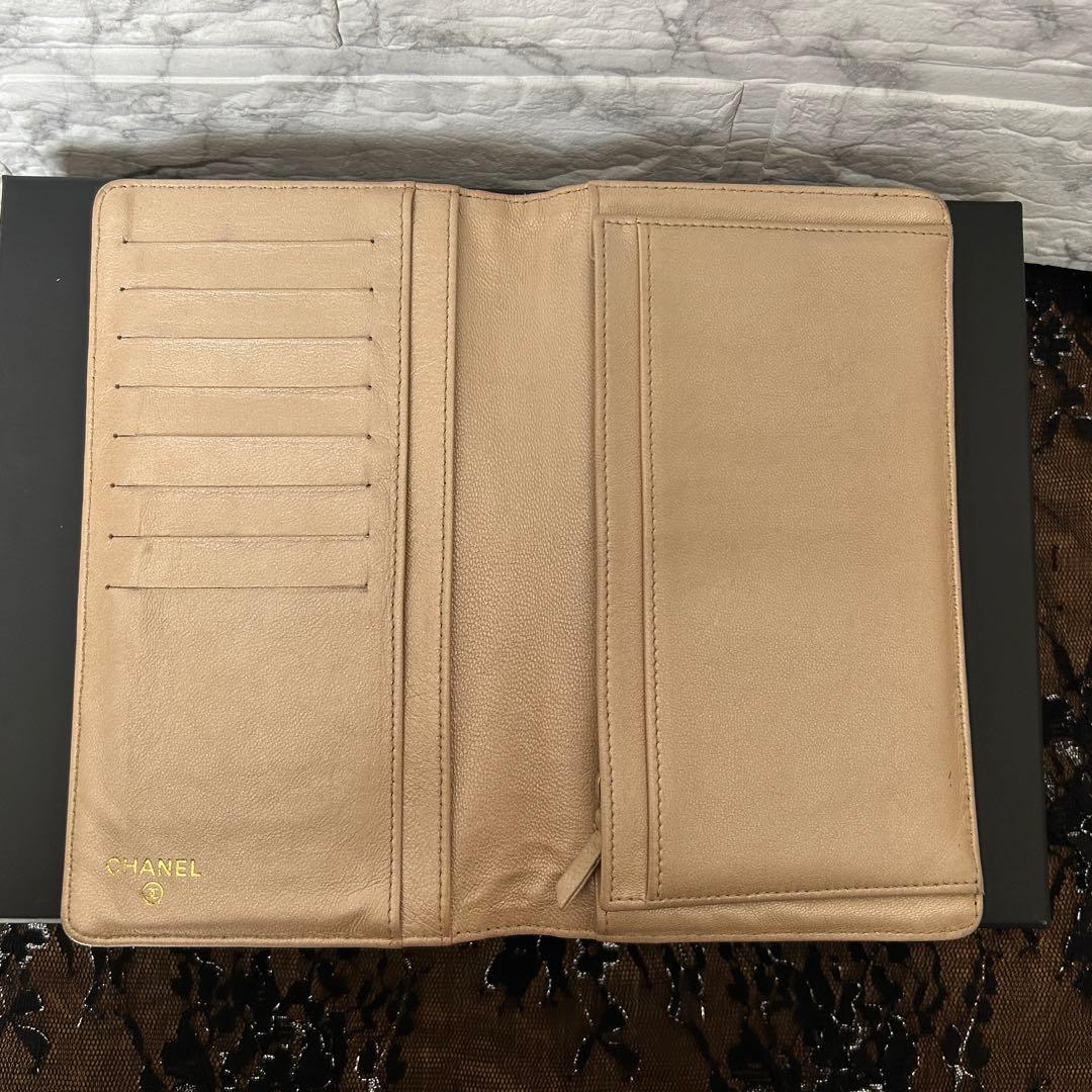 セール　シャネル CHANEL カメリア ラムスキン 財布　ココマーク　ピンク