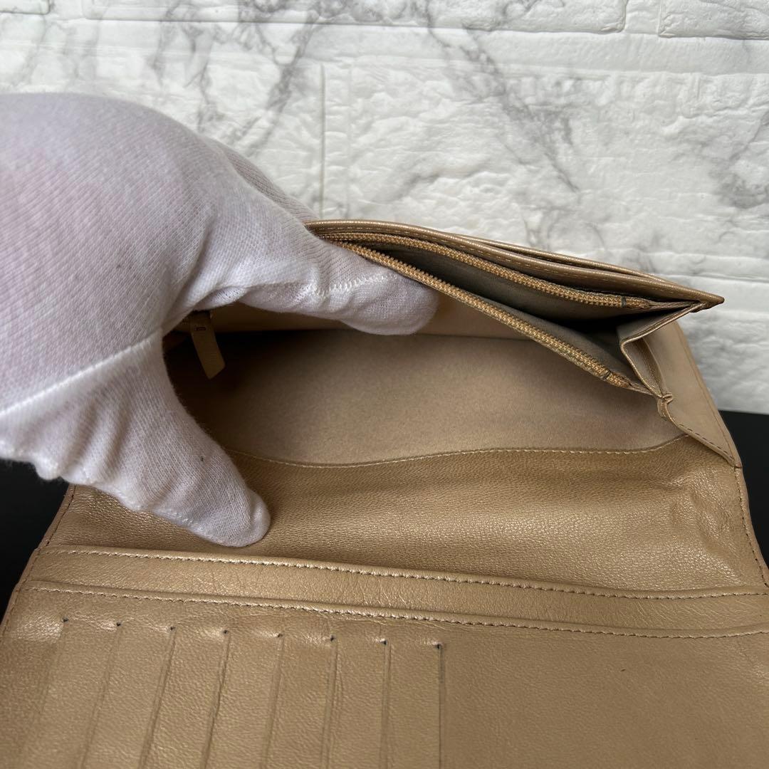 セール　シャネル CHANEL カメリア ラムスキン 財布　ココマーク　ピンク