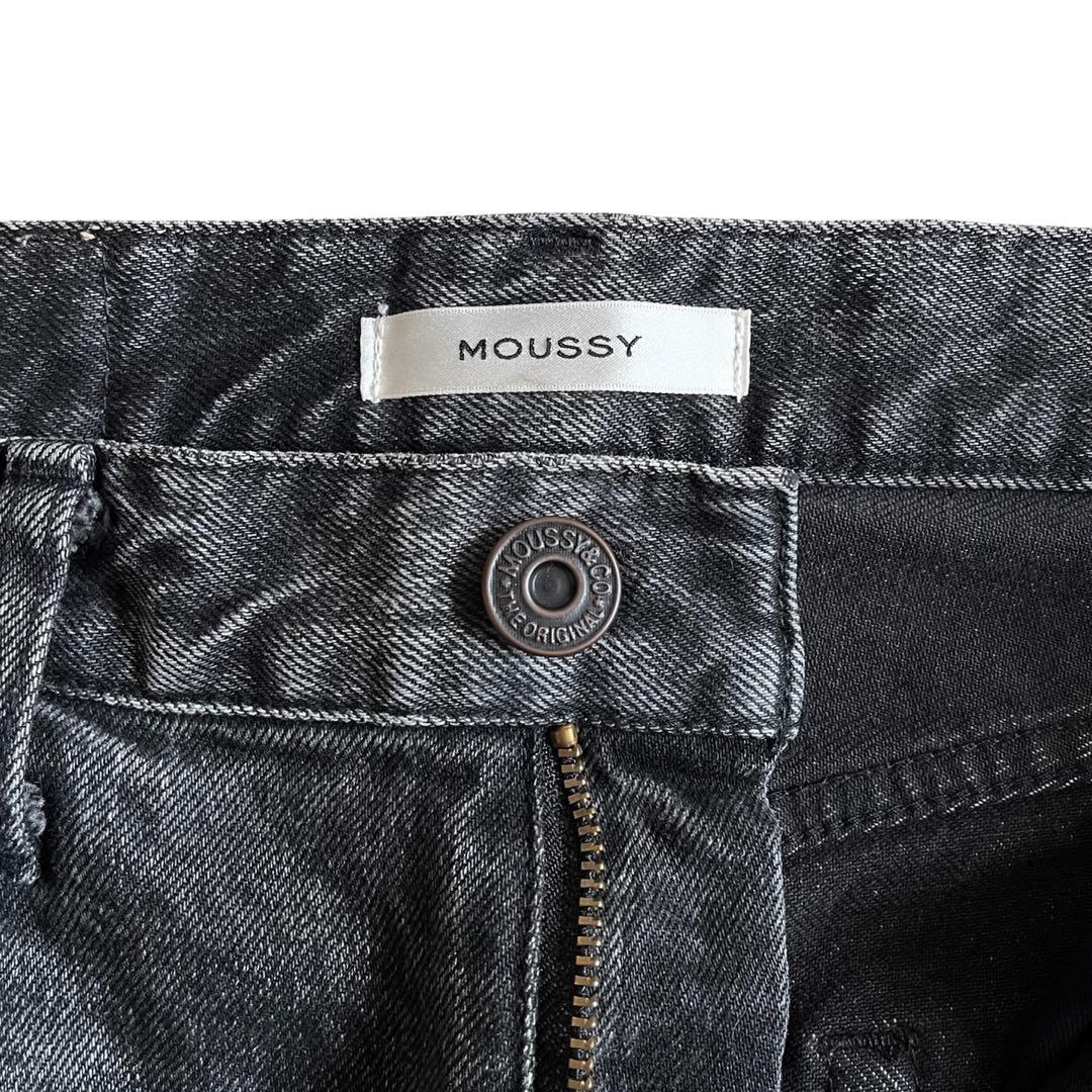 MOUSSY MVS BLACK FLARE(L) 27ロング フレアデニム