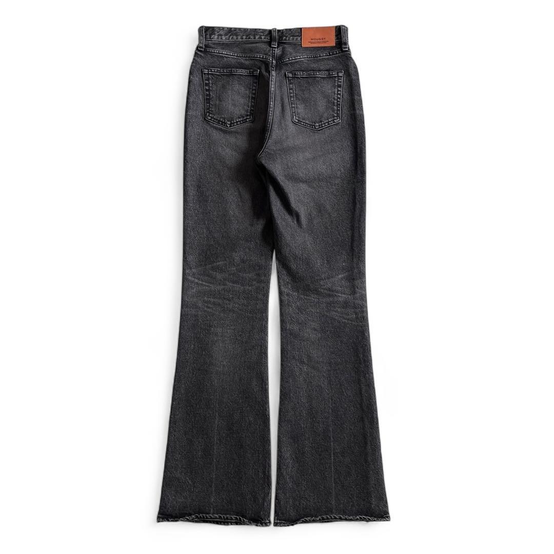 MOUSSY MVS BLACK FLARE(L) 27ロング フレアデニム