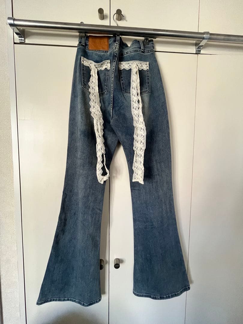 and mary Lacey ribbon denim Mサイズ