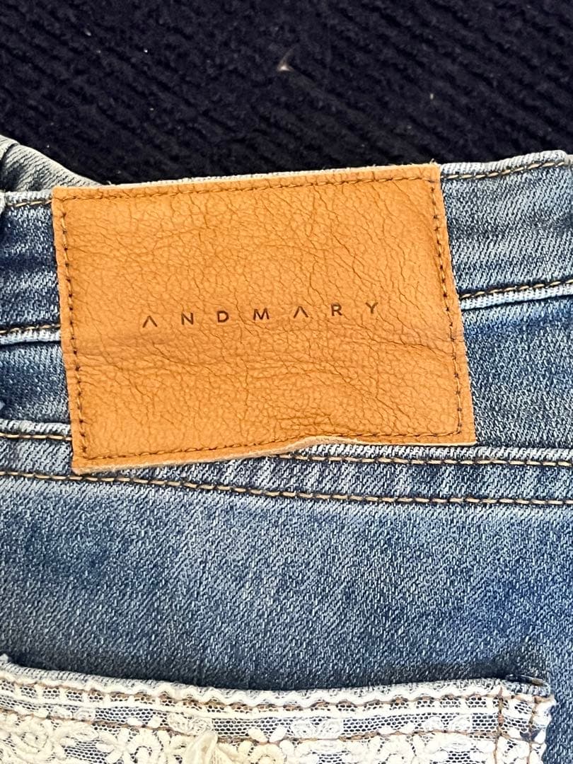 and mary Lacey ribbon denim Mサイズ