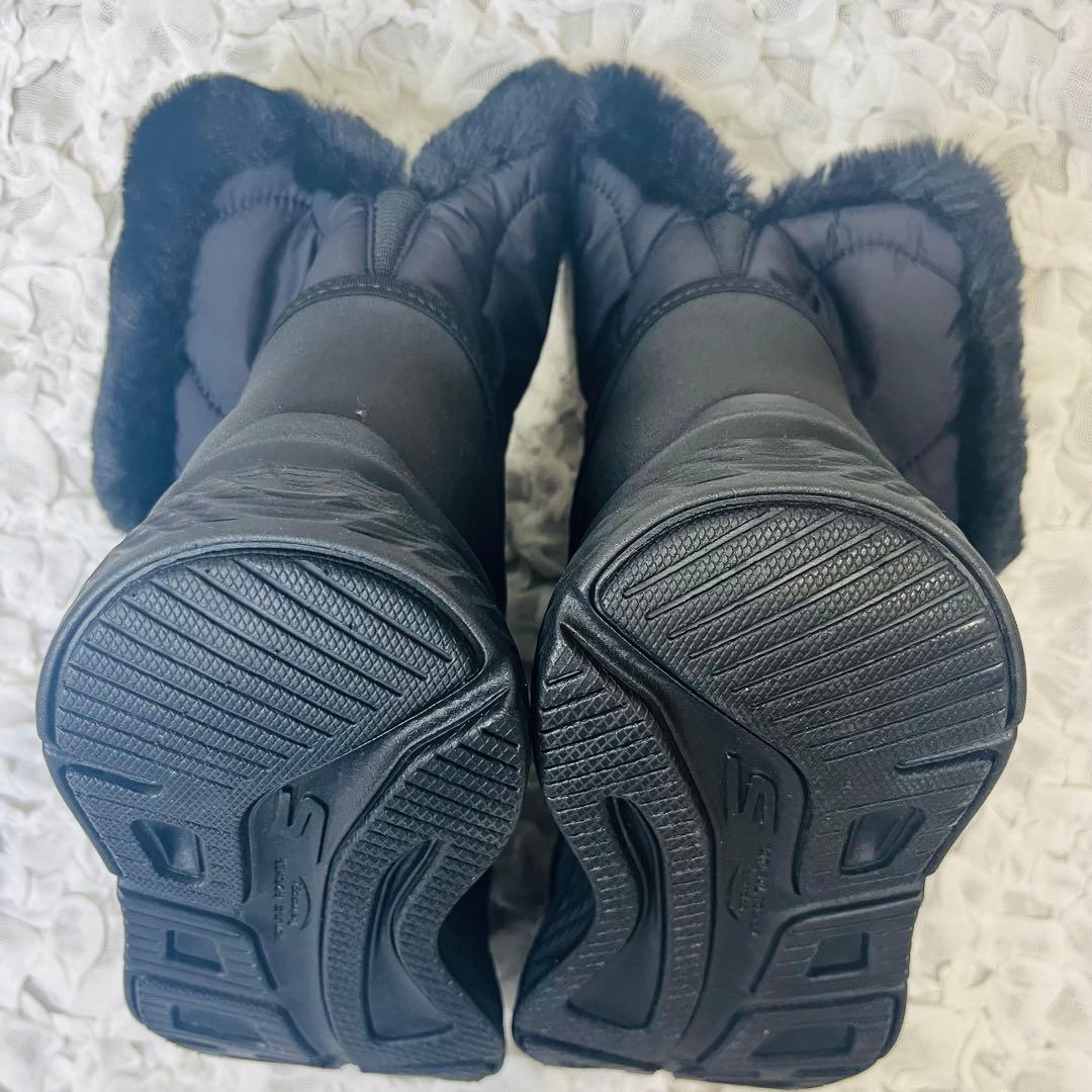 スケッチャーズSKECHERSスリップインズブーツ 22.5新品2wayファー