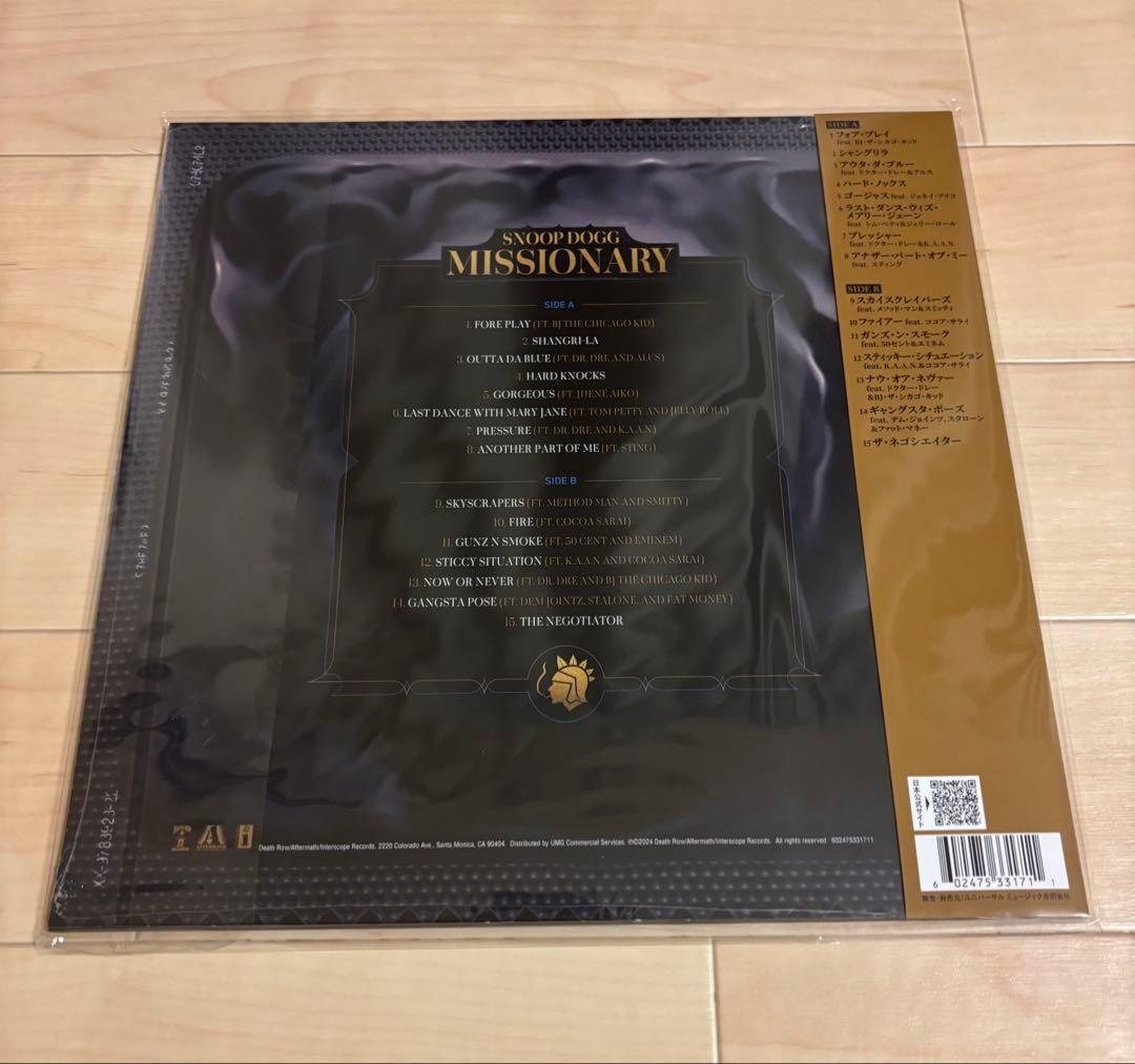 SNOOP DOGG / MISSIONARY ピクチャー盤 帯付き w/obi