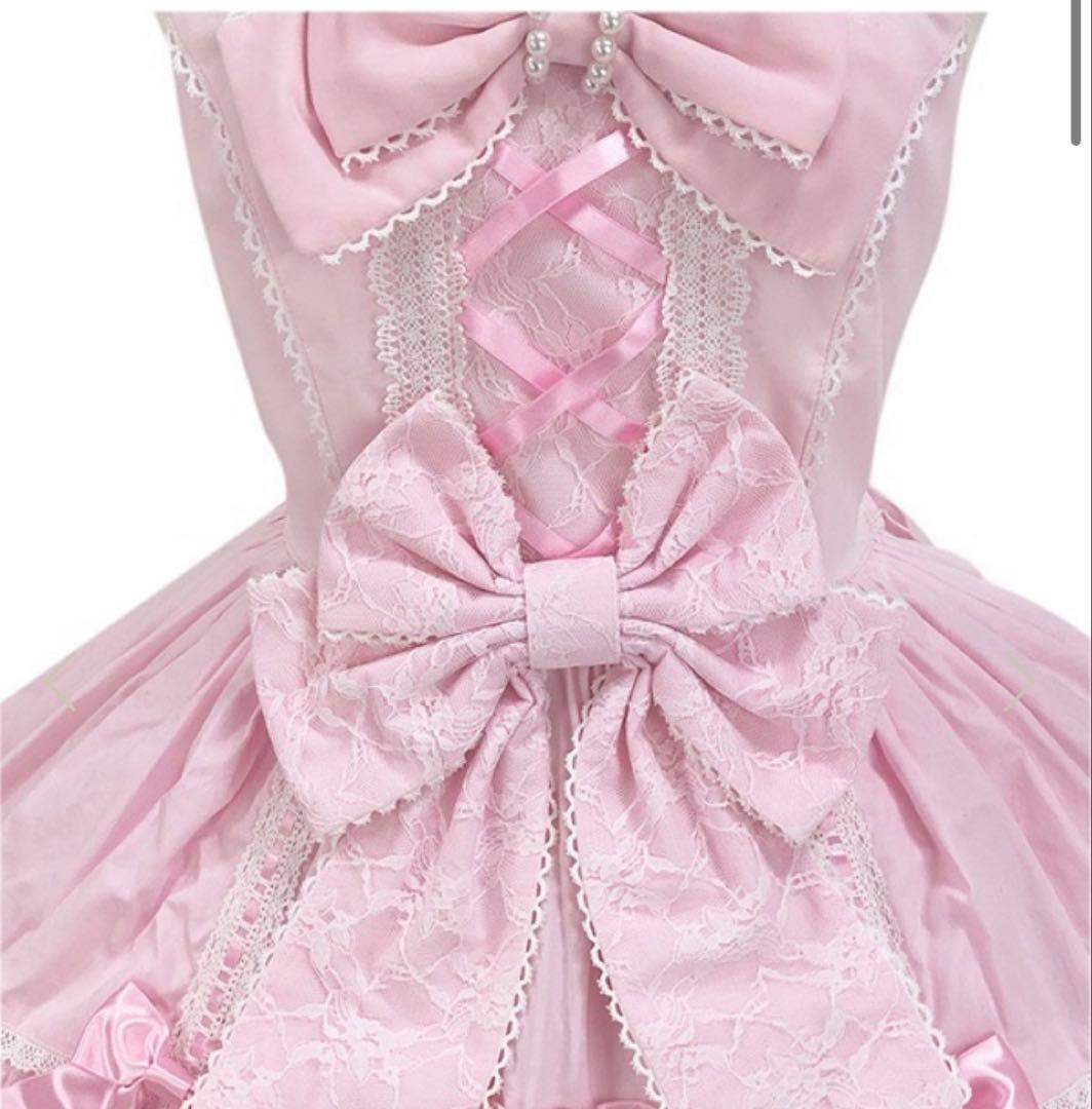 アンジェリックプリテ♡Romantic Ribbonジャンパースカート♡ピンク♡