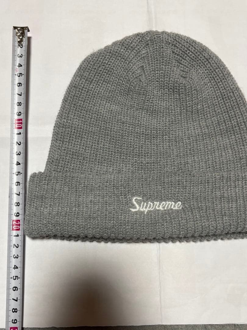 Supreme グレー ビーニー ニット帽
