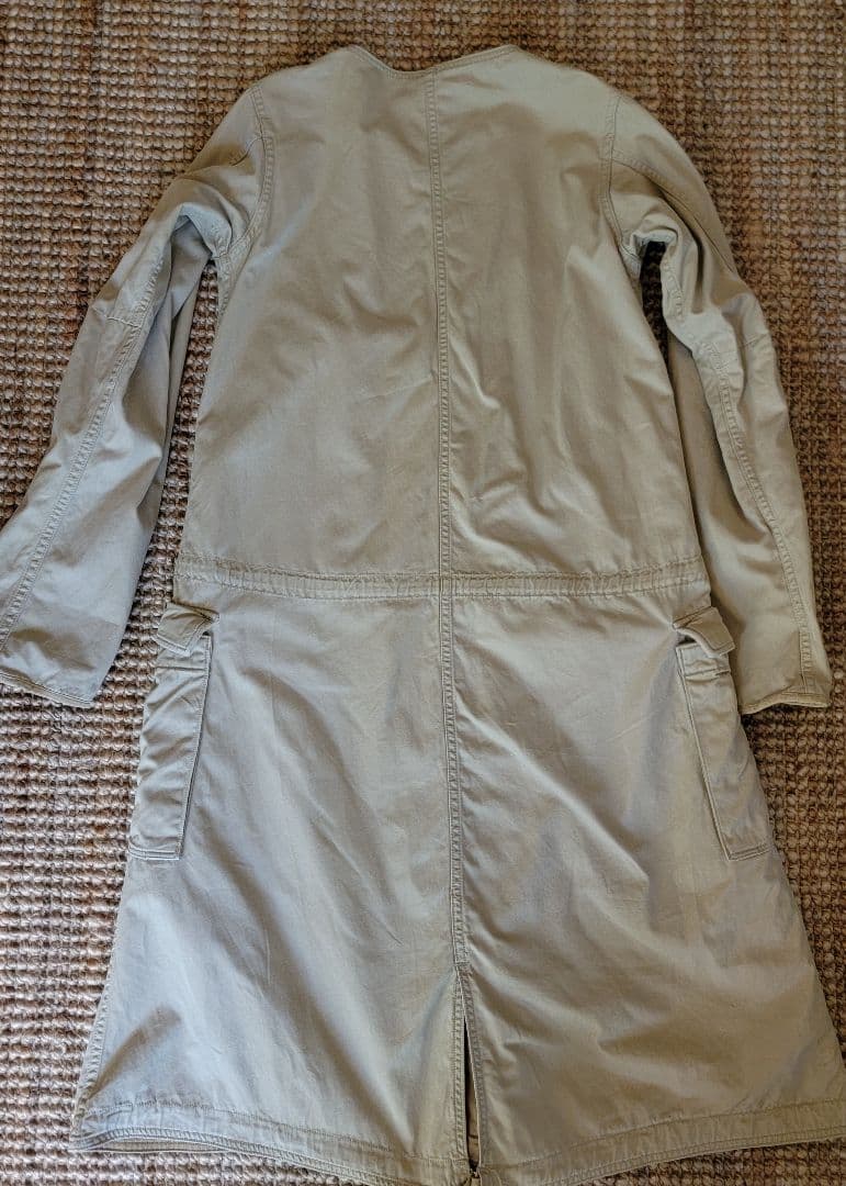 【美品】KAPITAL エジプシャンツイル ノーカラースモックコート
