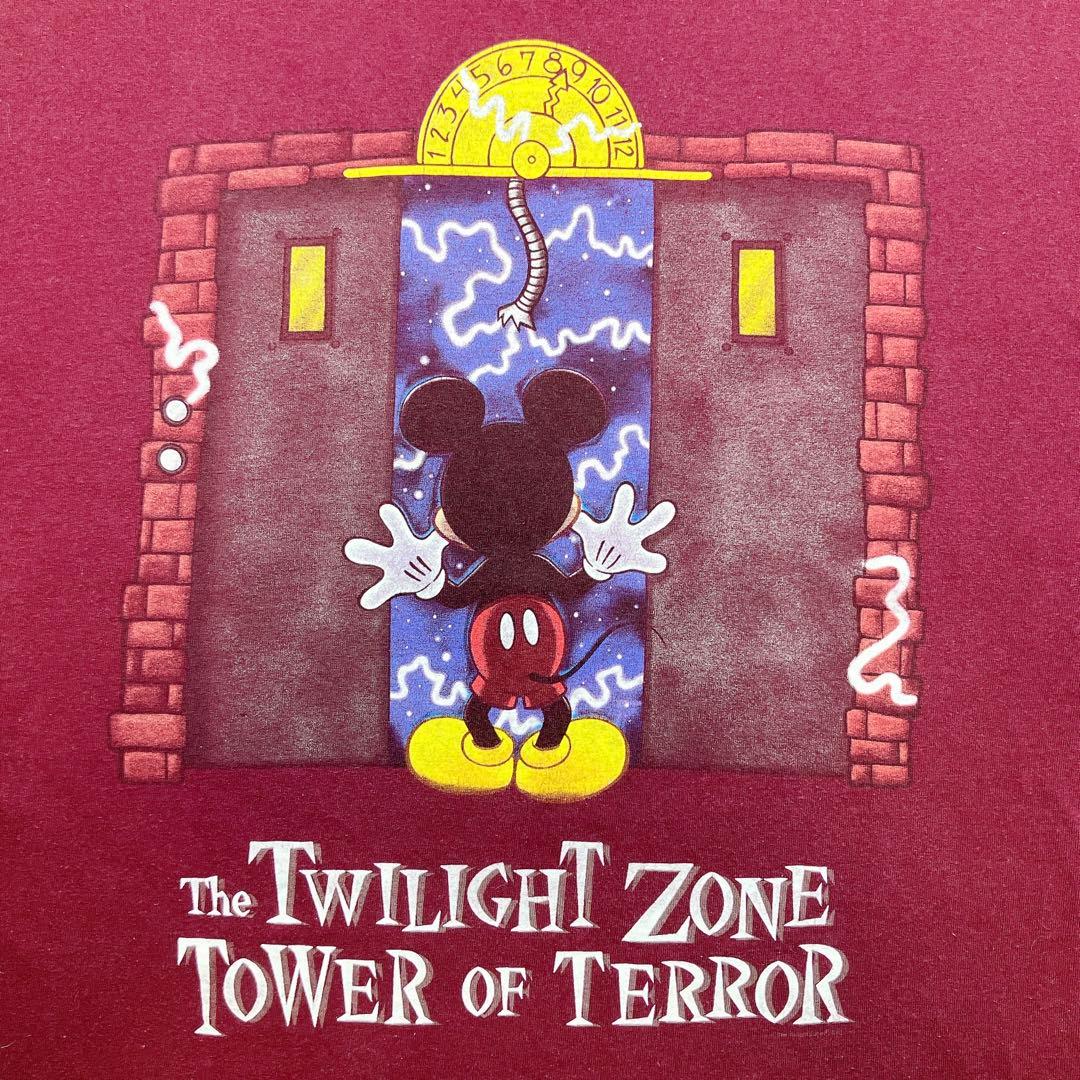 DISNEY TOWER OF TERROR ミッキー Tシャツ XL 美品