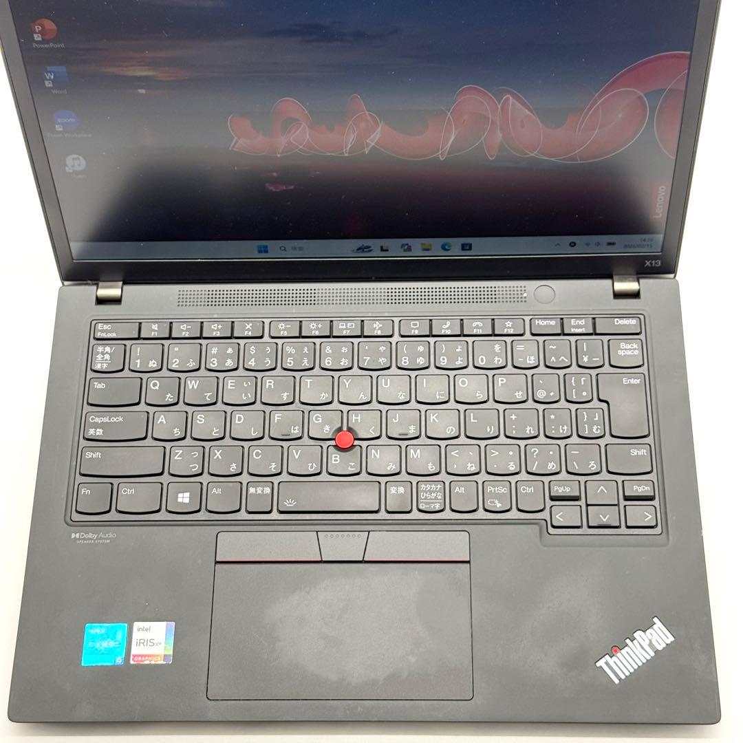 美品 ThinkPad X13 11世代i5 16GB SSD512 テストSS
