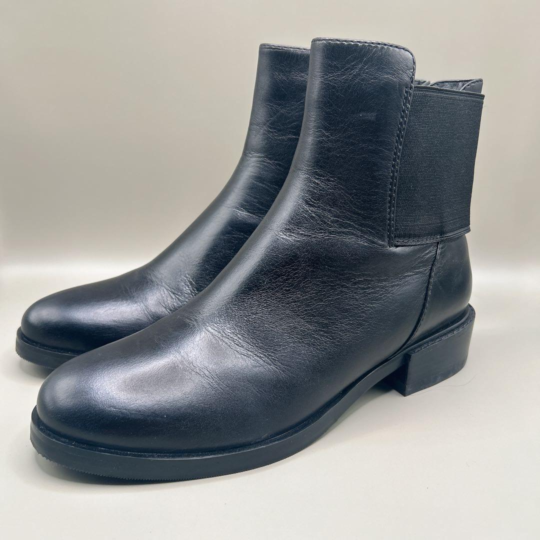 極美品 Clara クラークス【24.0】レザー ブーツ ブラック 黒