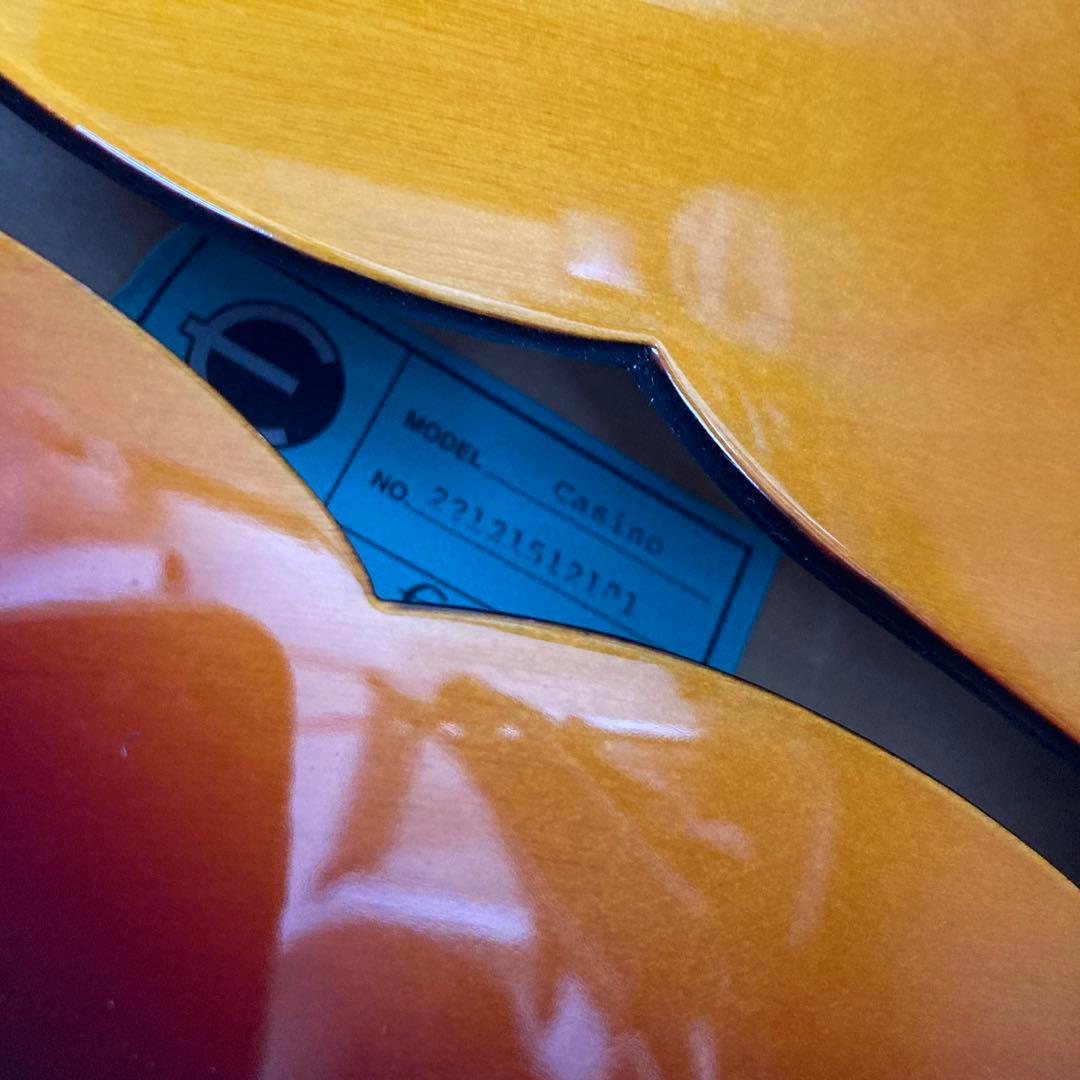 Epiphone Casino サンバースト フルアコ　青ラベル