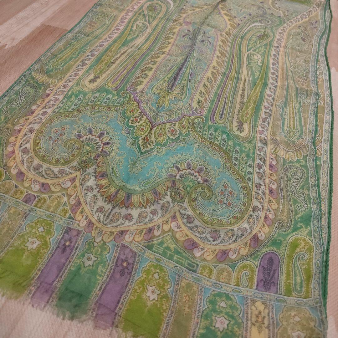 ETRO ペイズリー柄 シルクストール☆美品！