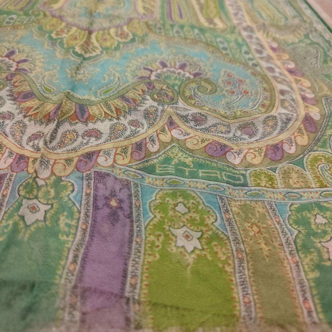 ETRO ペイズリー柄 シルクストール☆美品！