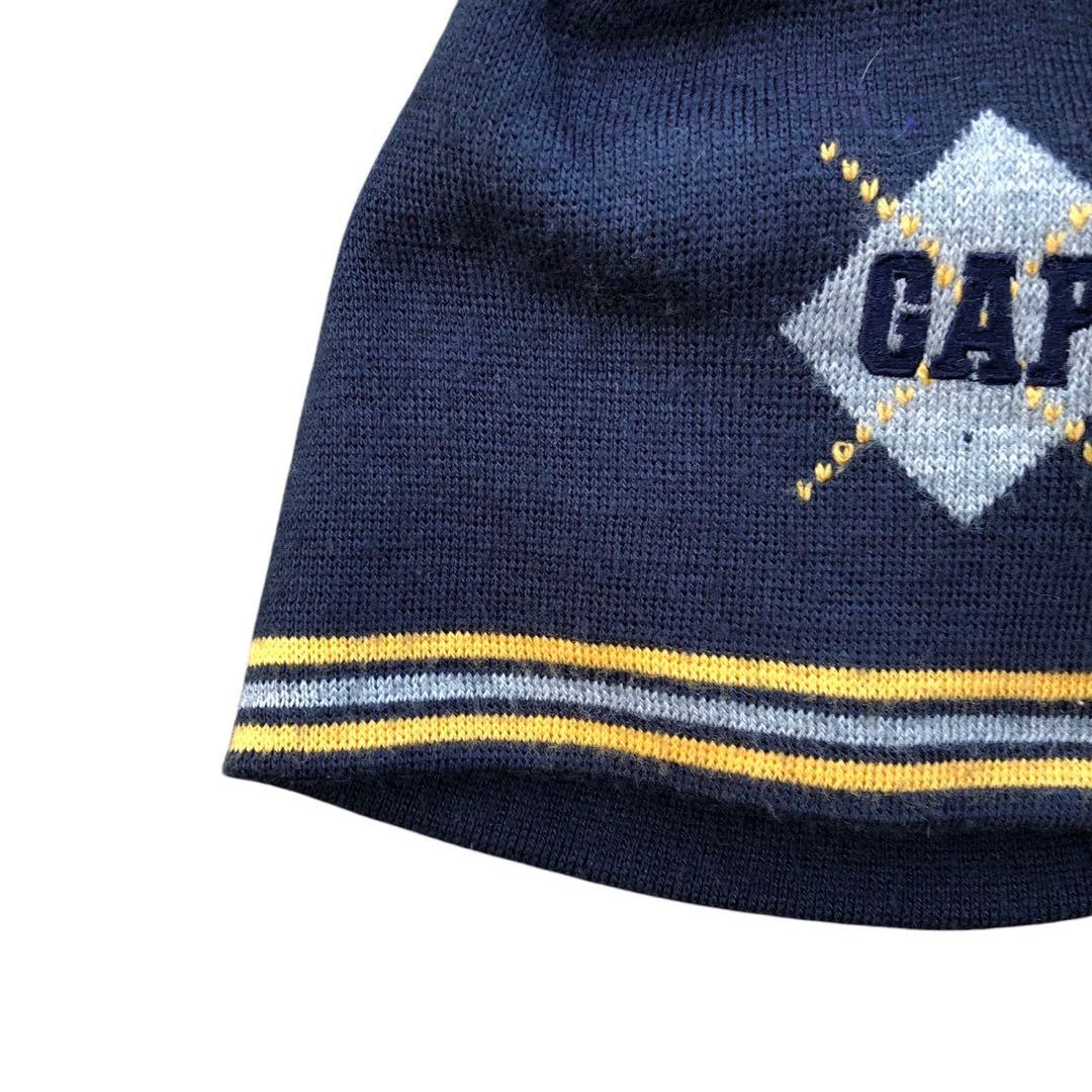 【90's】OLD GAP ビーニー　ニット帽　刺繍タグvintage