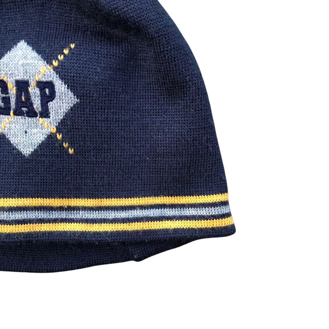 【90's】OLD GAP ビーニー　ニット帽　刺繍タグvintage