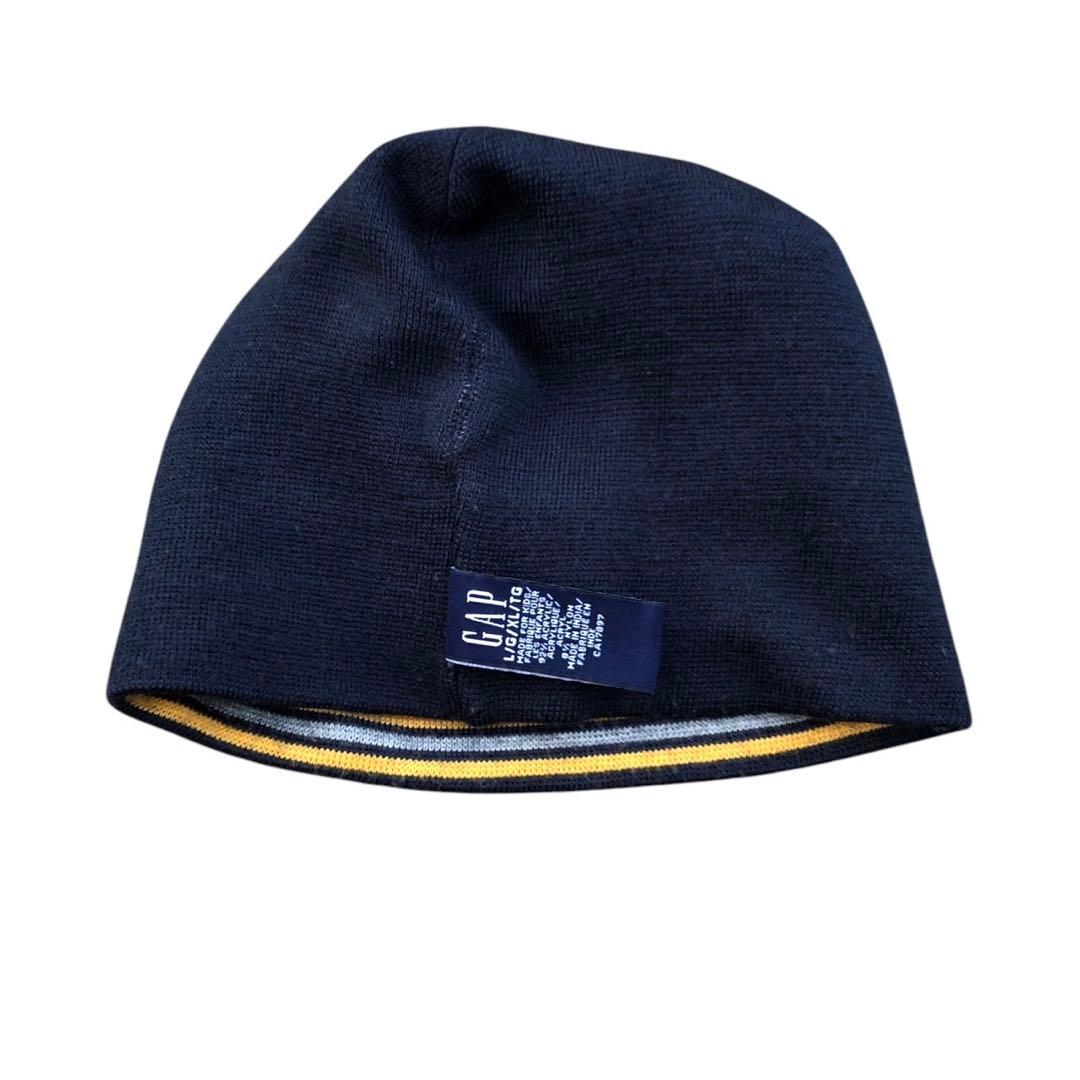 【90's】OLD GAP ビーニー　ニット帽　刺繍タグvintage