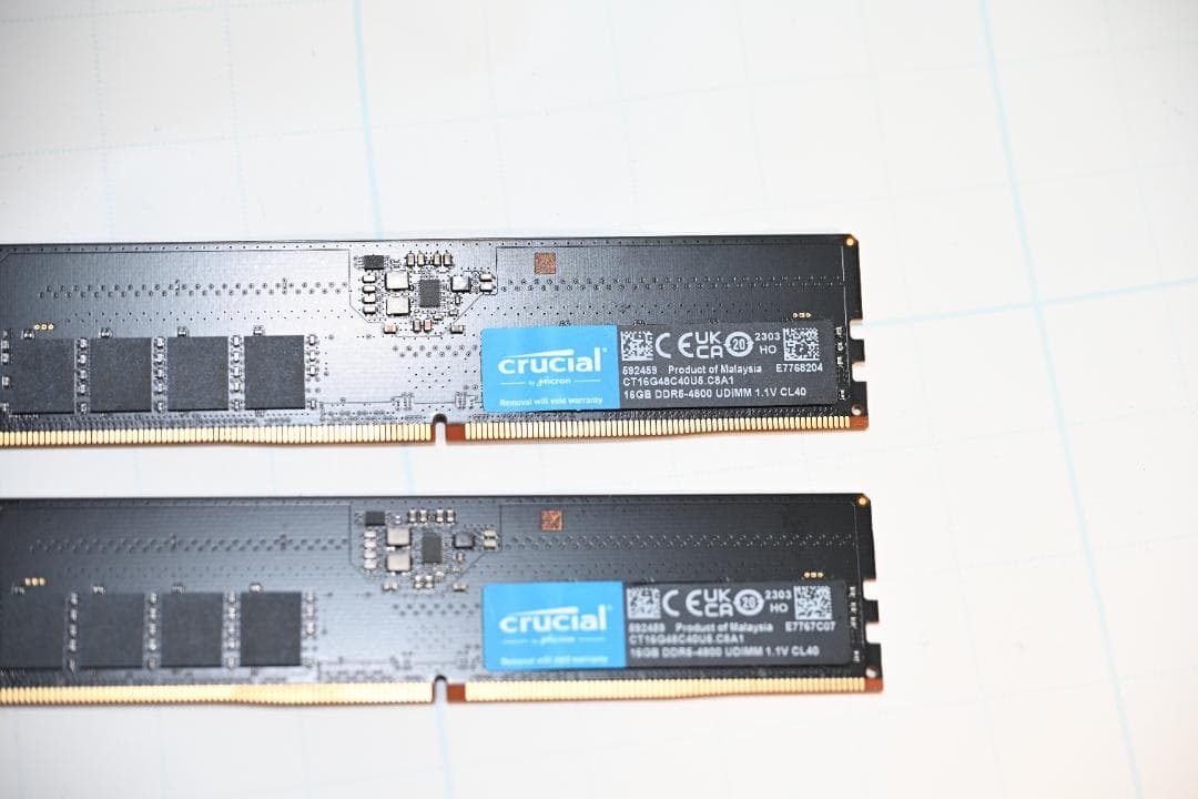 Crucial 32GB DDR5-4800 UDIMM メモリーキット