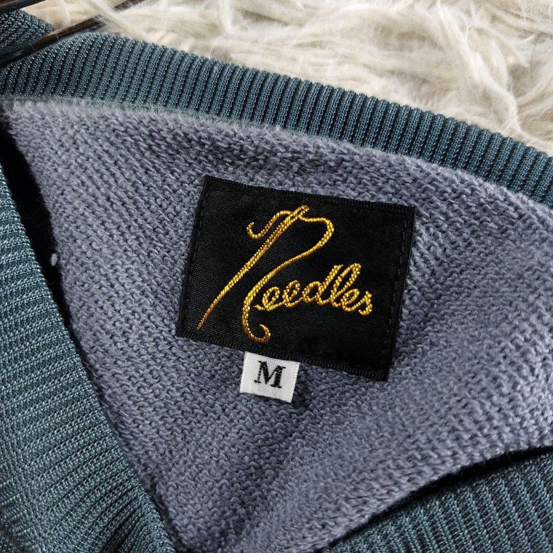 Needles バタフライ 刺繍ワンポイントロゴ クルーネック ジャージーベスト
