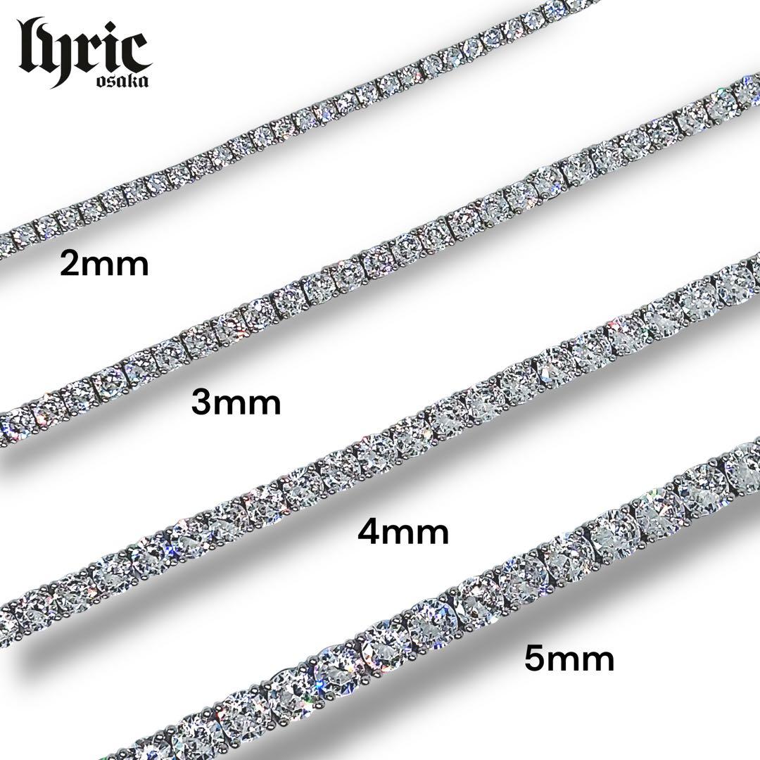 テニスネックレス 5mm 45cm サージカル ステンレス 316L 最高品質