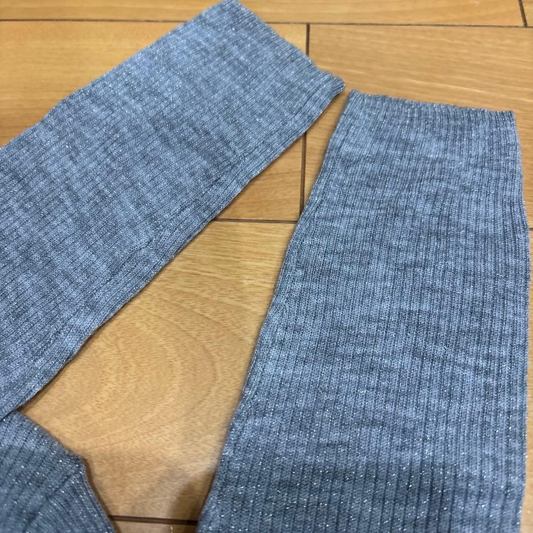 【美品】プラステ　ラメシアーリブタートルネックセーター