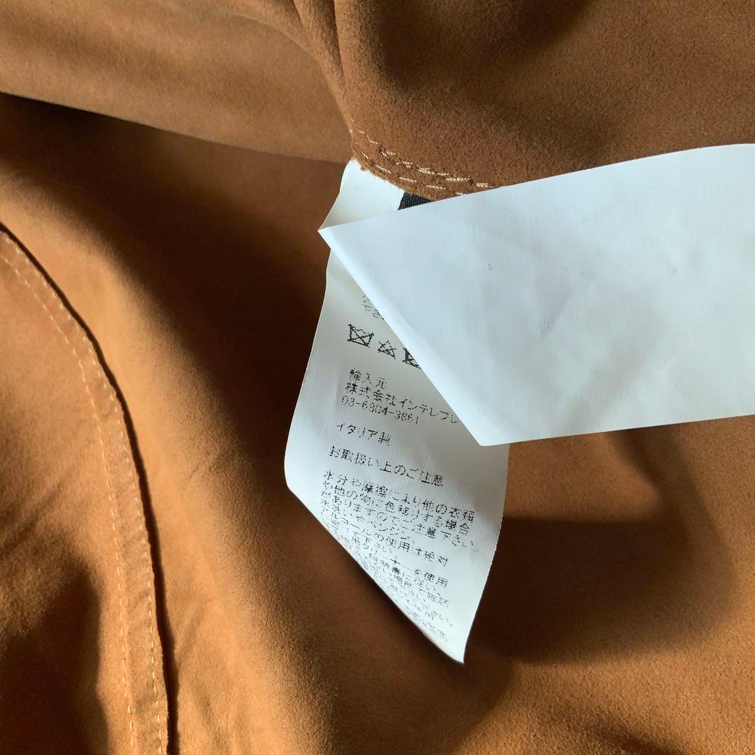 BEAMS F別注 EMMETI スエードシャツジャケット 46 ライトブラウン