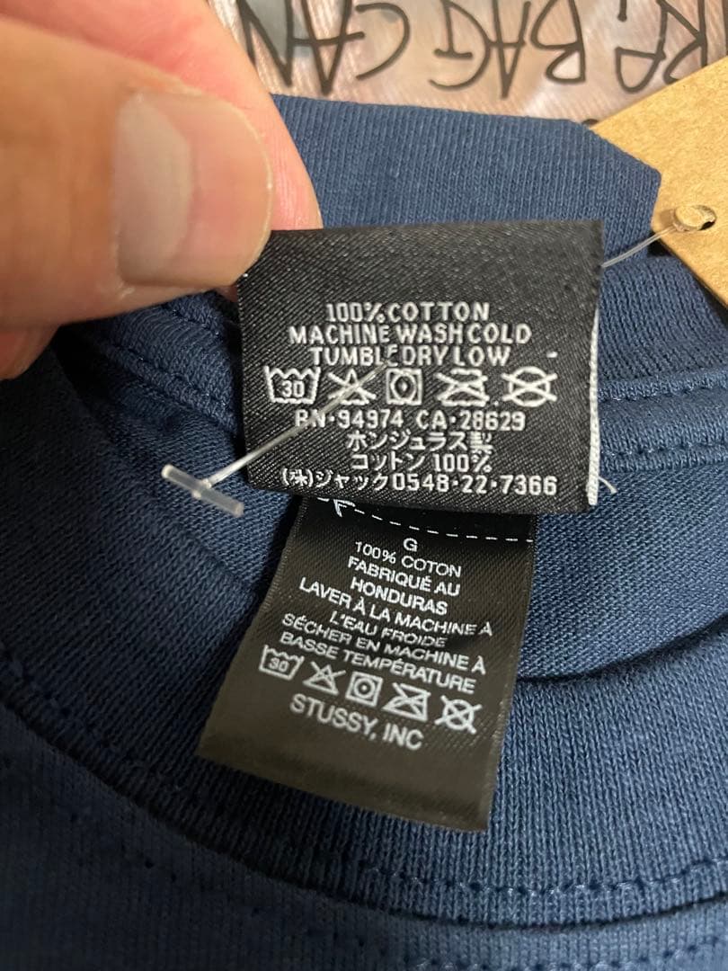 stussy 車プリント ネイビー Tシャツ Mサイズ