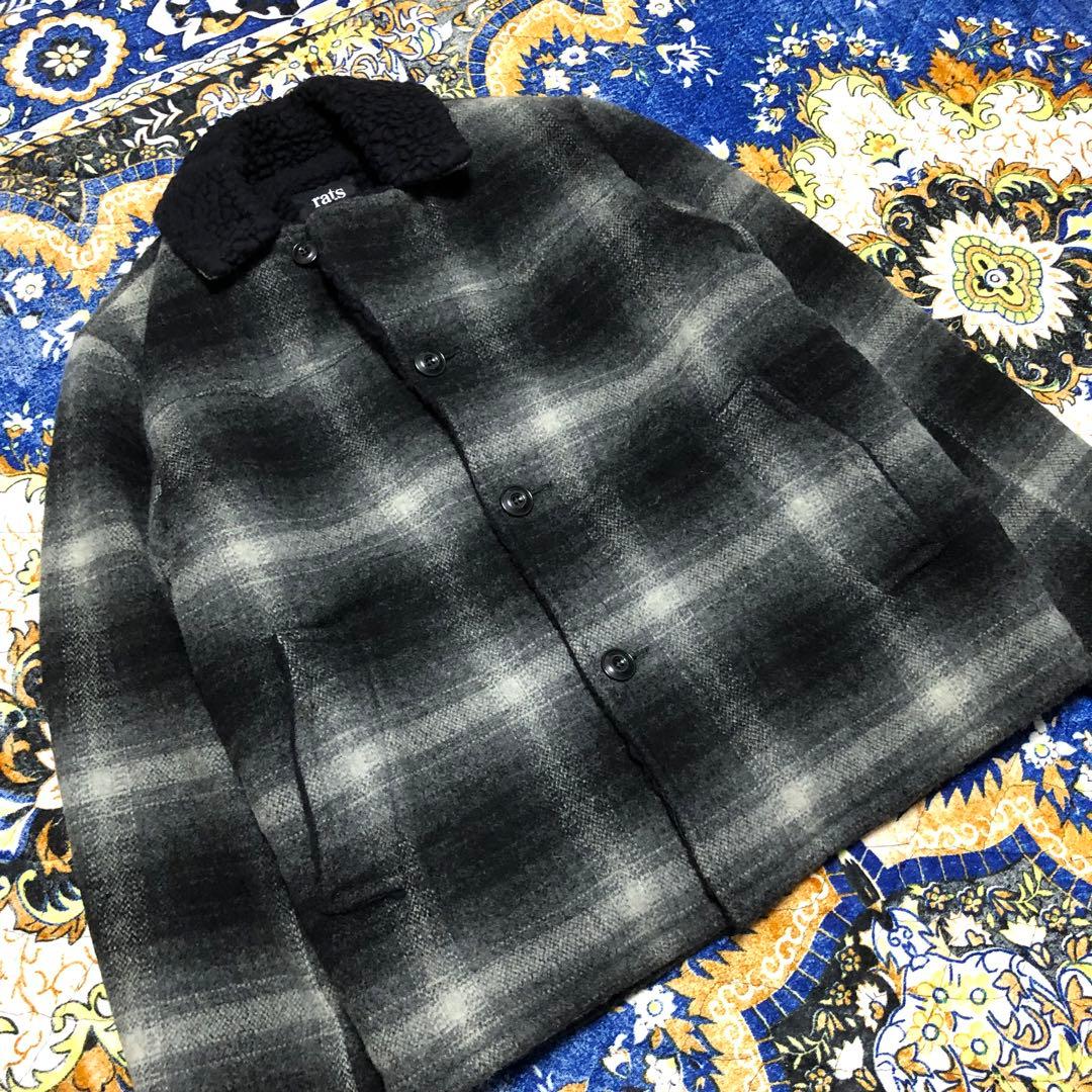 美品　rats オンブレジャケット　ウールコート
