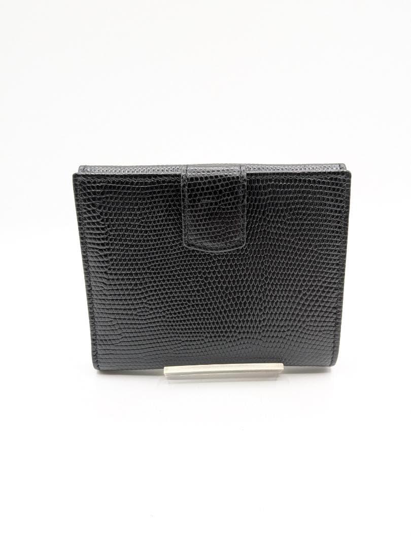 良品✨ フェラガモ ２つ折り財布 ヴァラ レザー ブラック 0KT