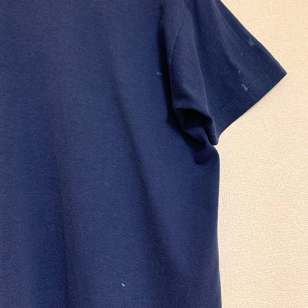 80s NIKE ビンテージ USA製 ロゴ TEE TM スウォッシュ 紺タグ
