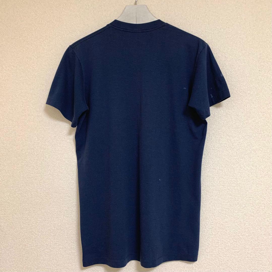 80s NIKE ビンテージ USA製 ロゴ TEE TM スウォッシュ 紺タグ